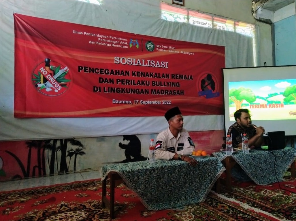 Sosialisasi Pencegahan Kenakalan Remaja dan Perilaku Bullying di Lingkungan Madrasah