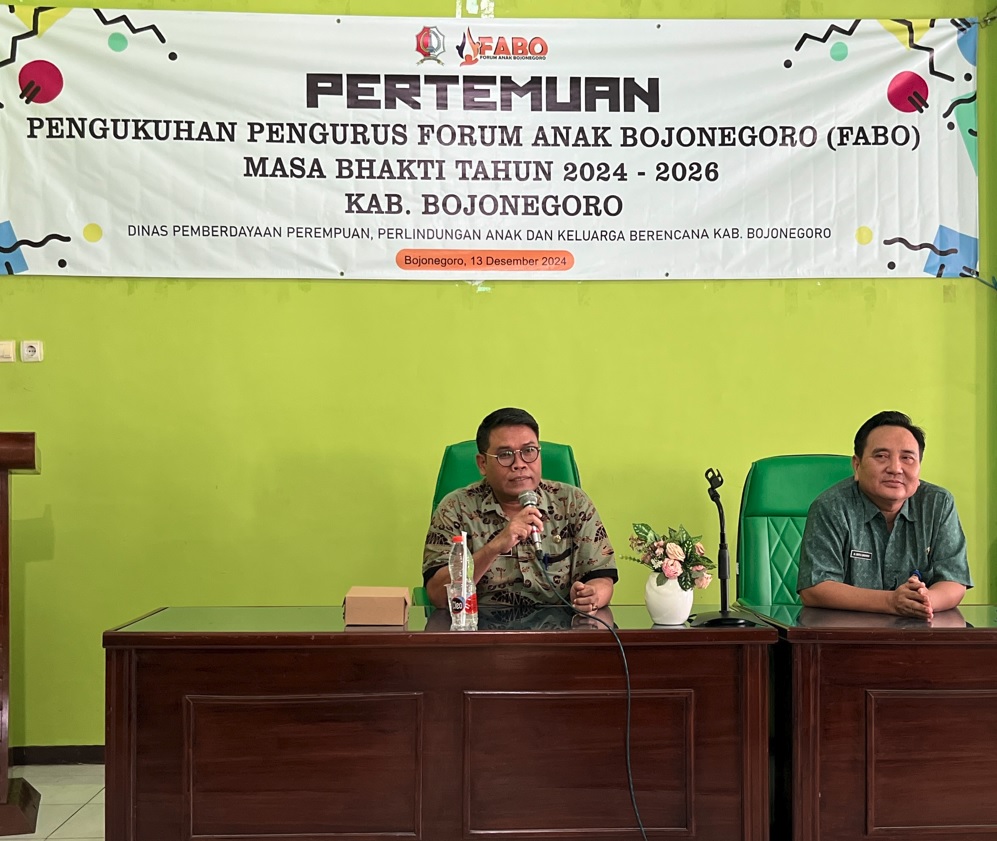 Pengukuhan Forum Anak Bojonegoro masa bhakti 2024 - 2026